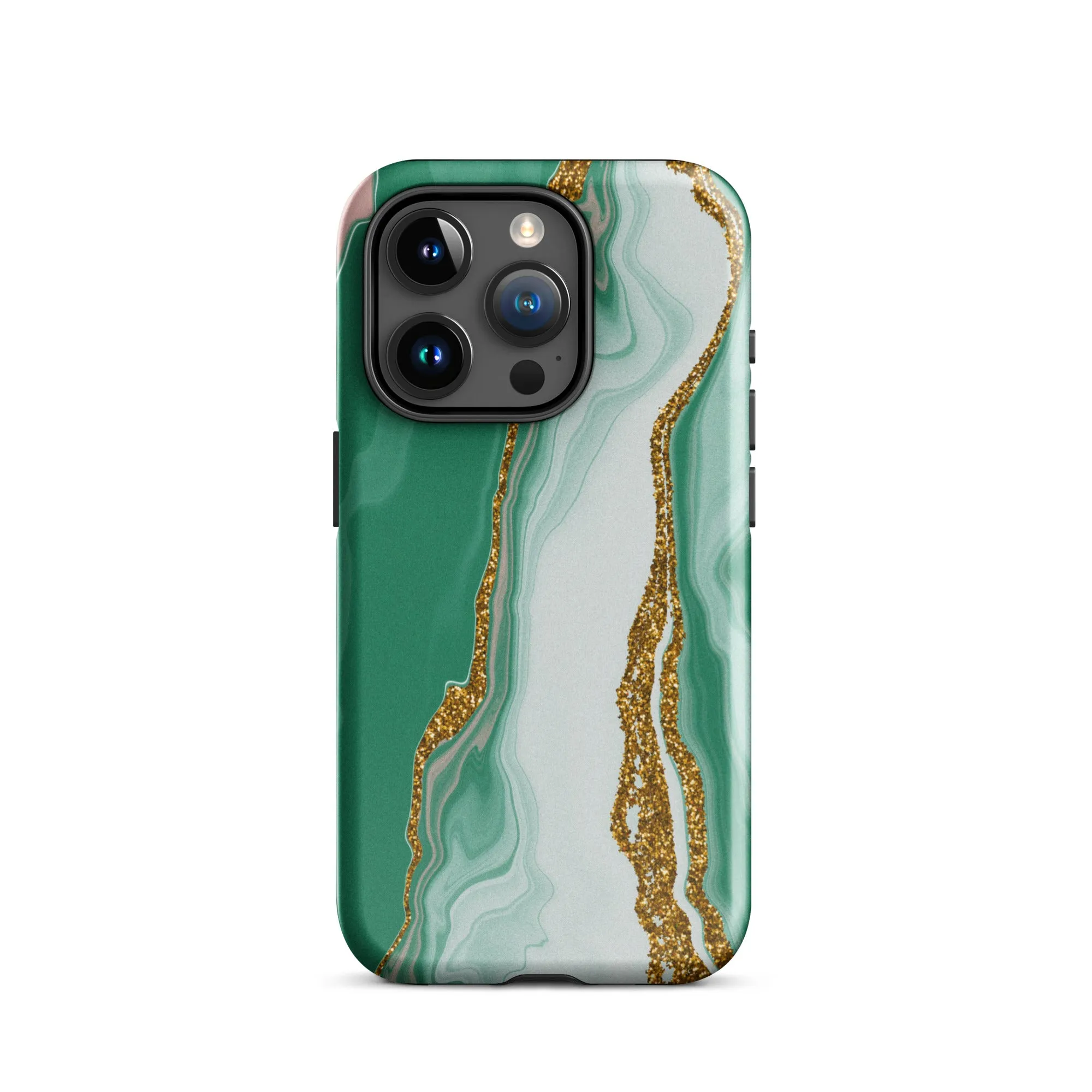 Green Marble Splendor Premium iPhone Case