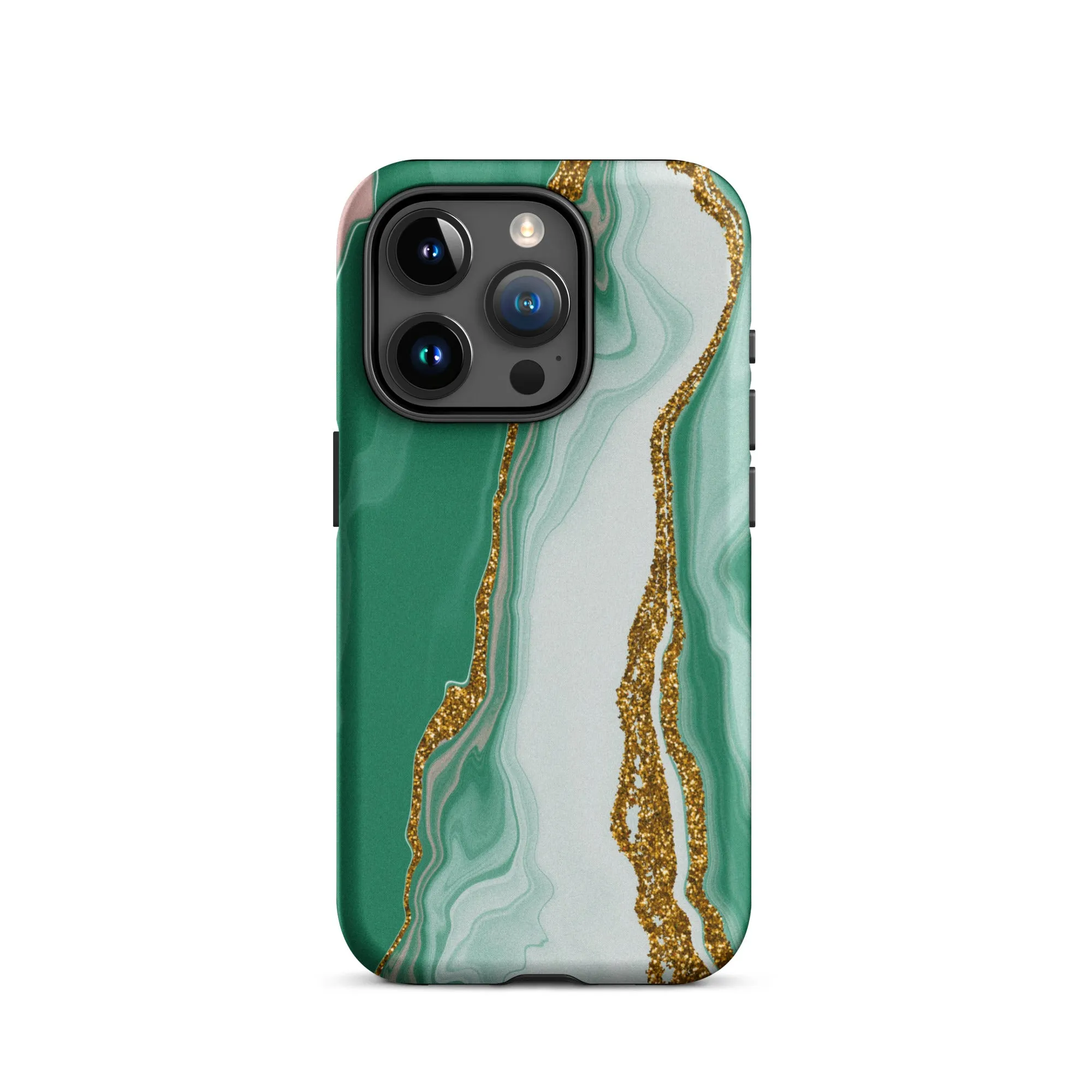 Green Marble Splendor Premium iPhone Case