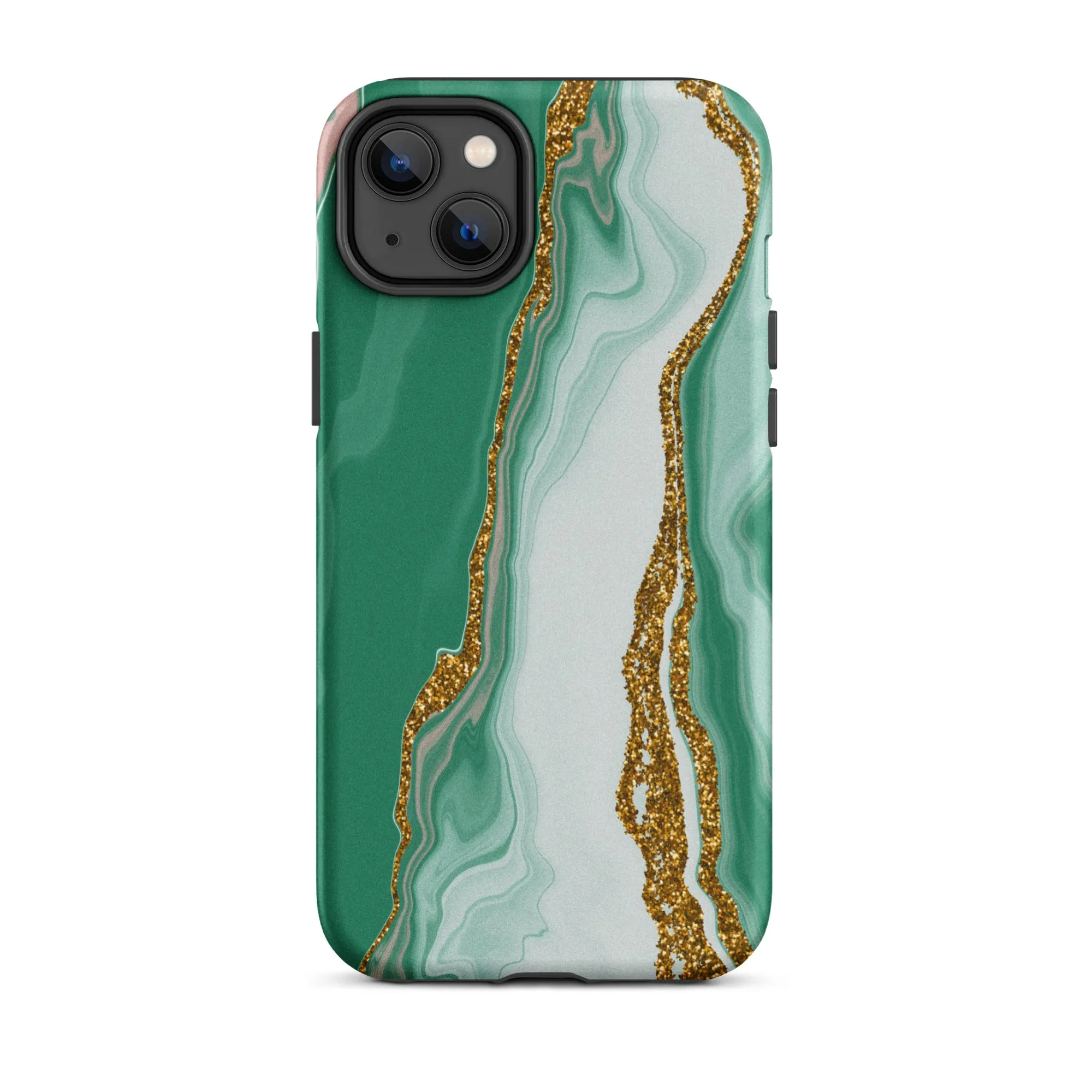 Green Marble Splendor Premium iPhone Case