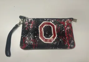 Handpainted Ohio State Wristlet/Crossbody