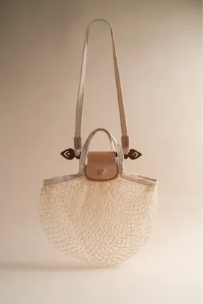 Hydra Woven Bag in Ecru