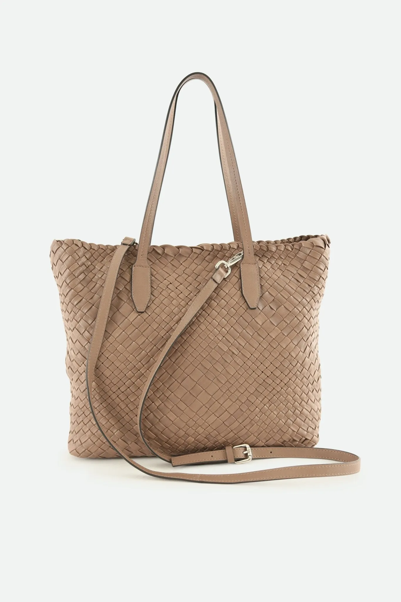 INTRECCIATO SAMMY TOTE IN WOVEN ITALIAN LEATHER