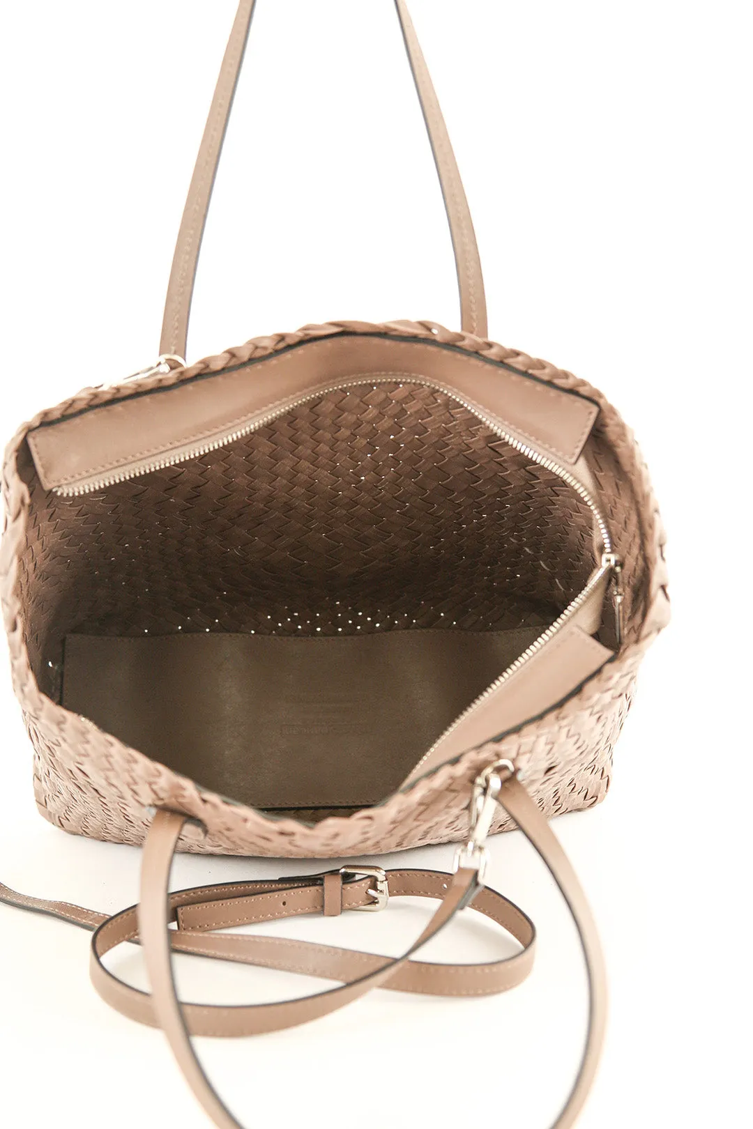 INTRECCIATO SAMMY TOTE IN WOVEN ITALIAN LEATHER