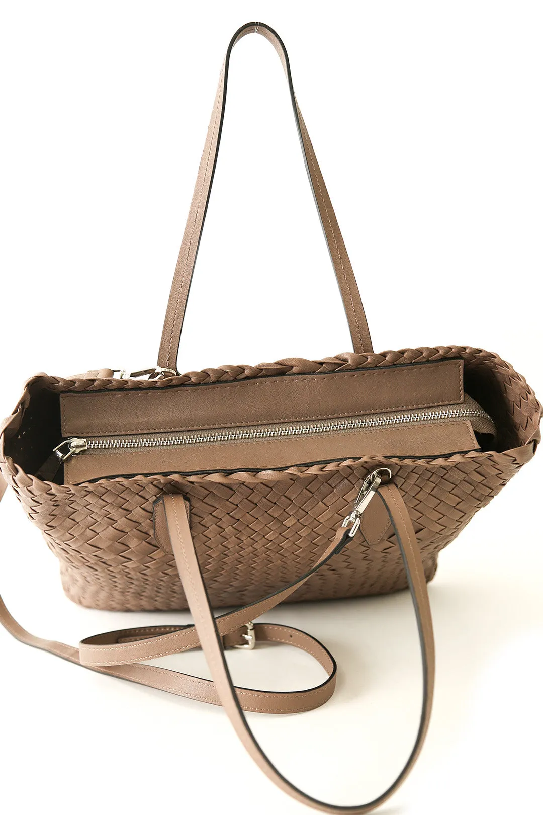 INTRECCIATO SAMMY TOTE IN WOVEN ITALIAN LEATHER