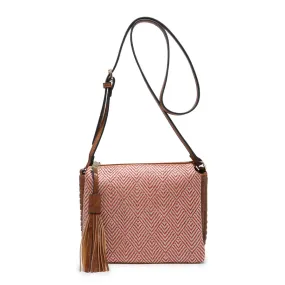 Jen & CO Sabrina Natural Red Crossbody