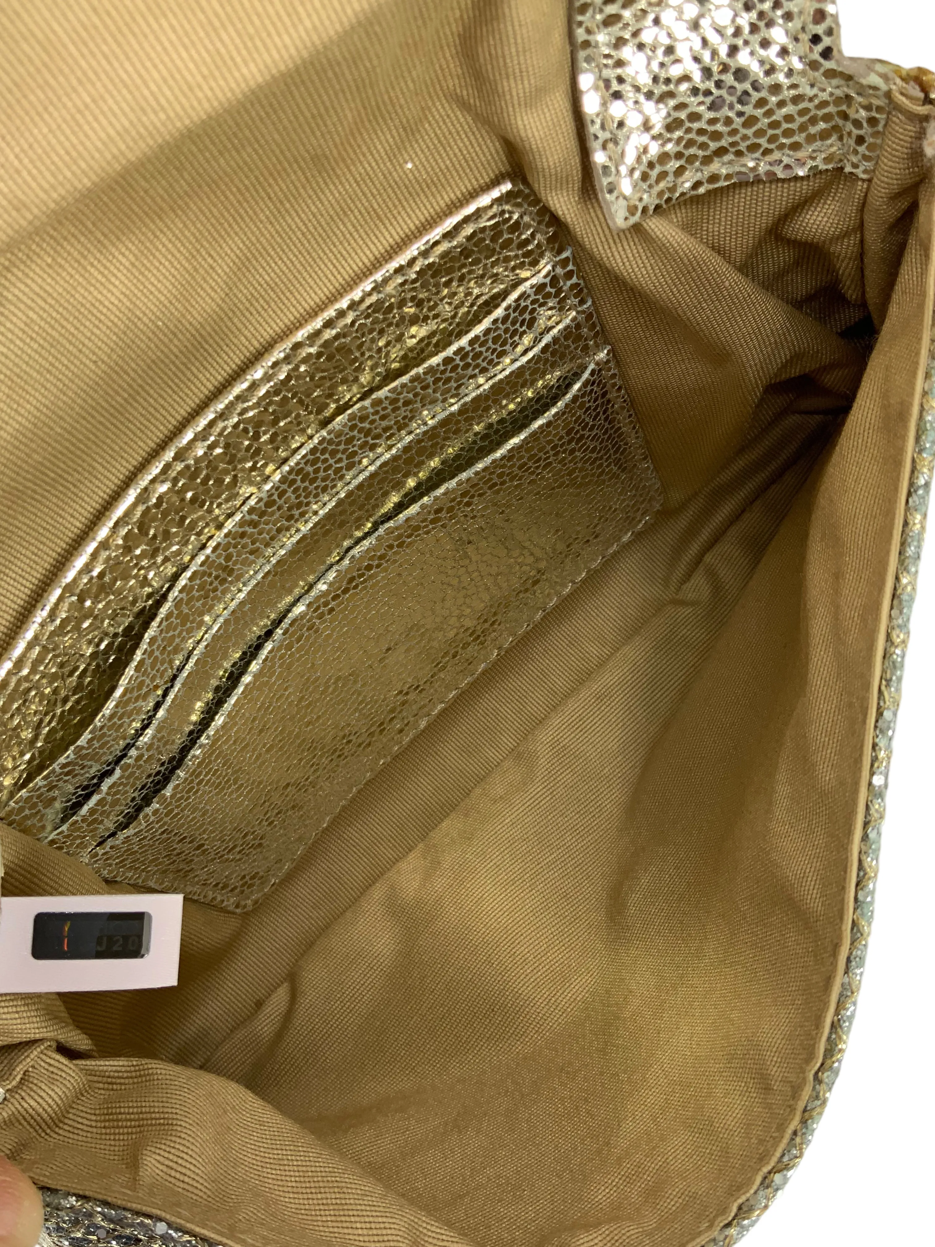 Jimmy Choo Zeta Glitter Wristlet Clutch