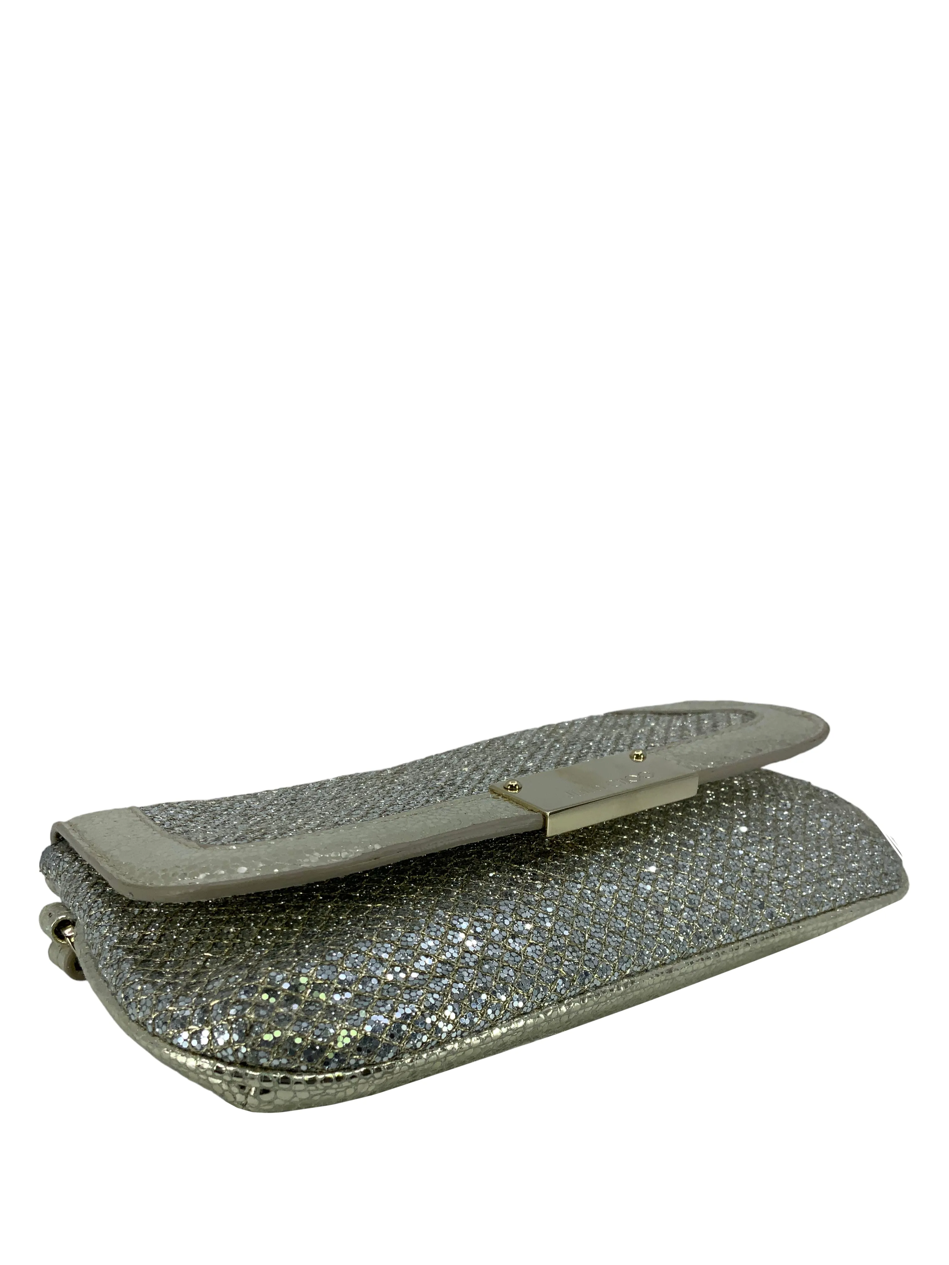 Jimmy Choo Zeta Glitter Wristlet Clutch