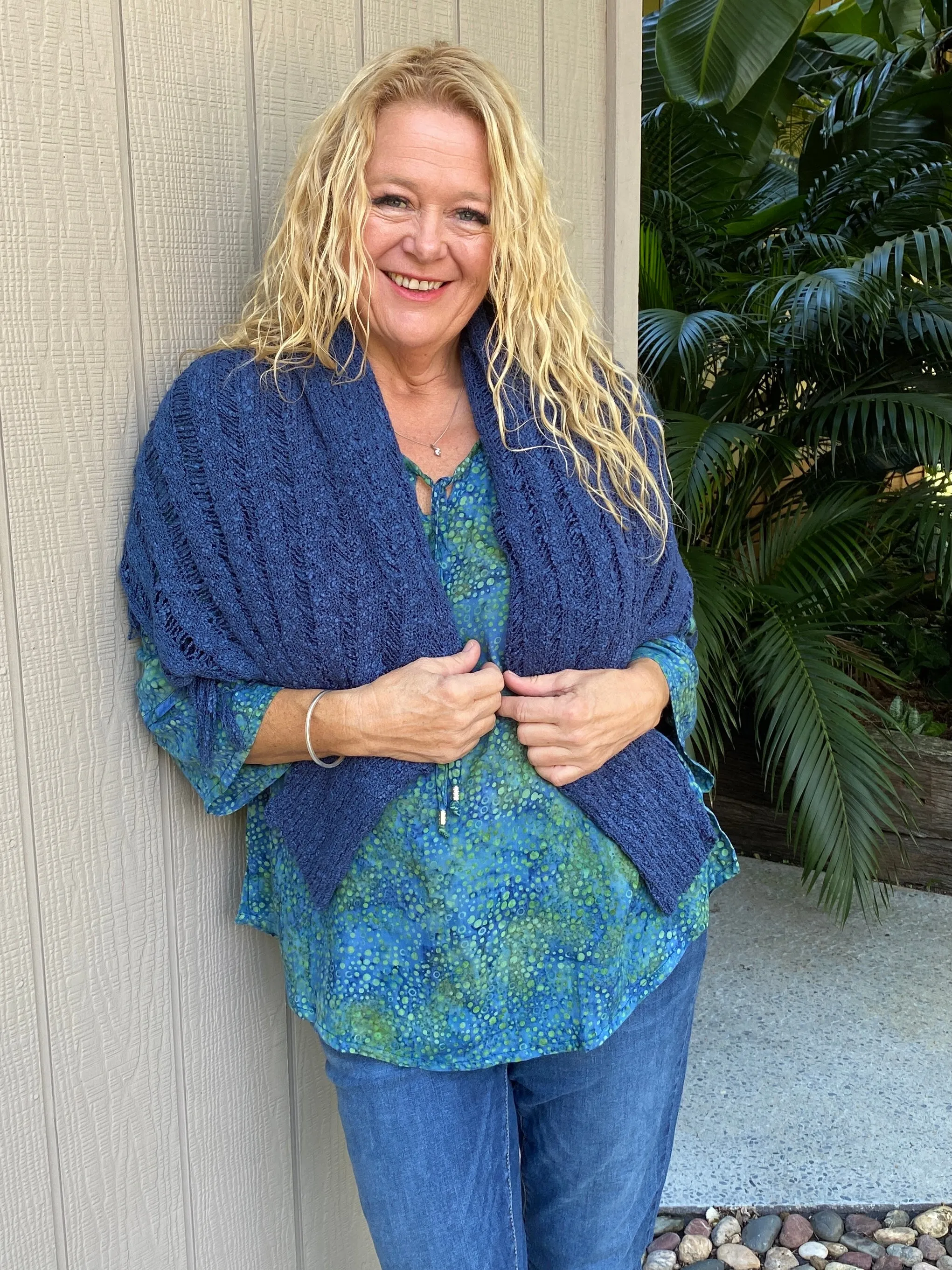 Katey Poncho Top Shawl Midnight