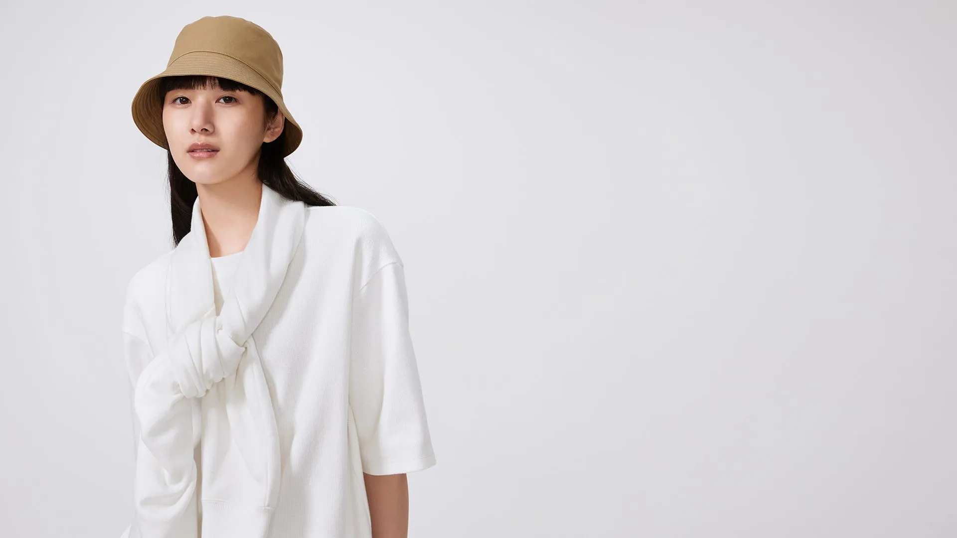 Khaki Logo Bucket Hat