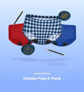 (Kit Item) Every Flow Classic Prep UT Gumdrop/Blueberry/Blue Gingham 3-Pack | Boyshort