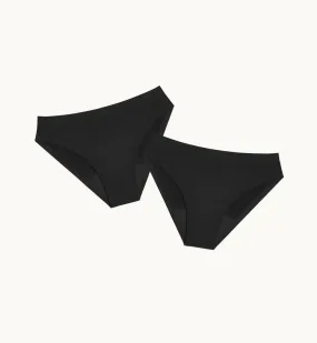 (Kit Item) Super Leakproof Underwear 4-Pack Black 2-Pack | Boyshort