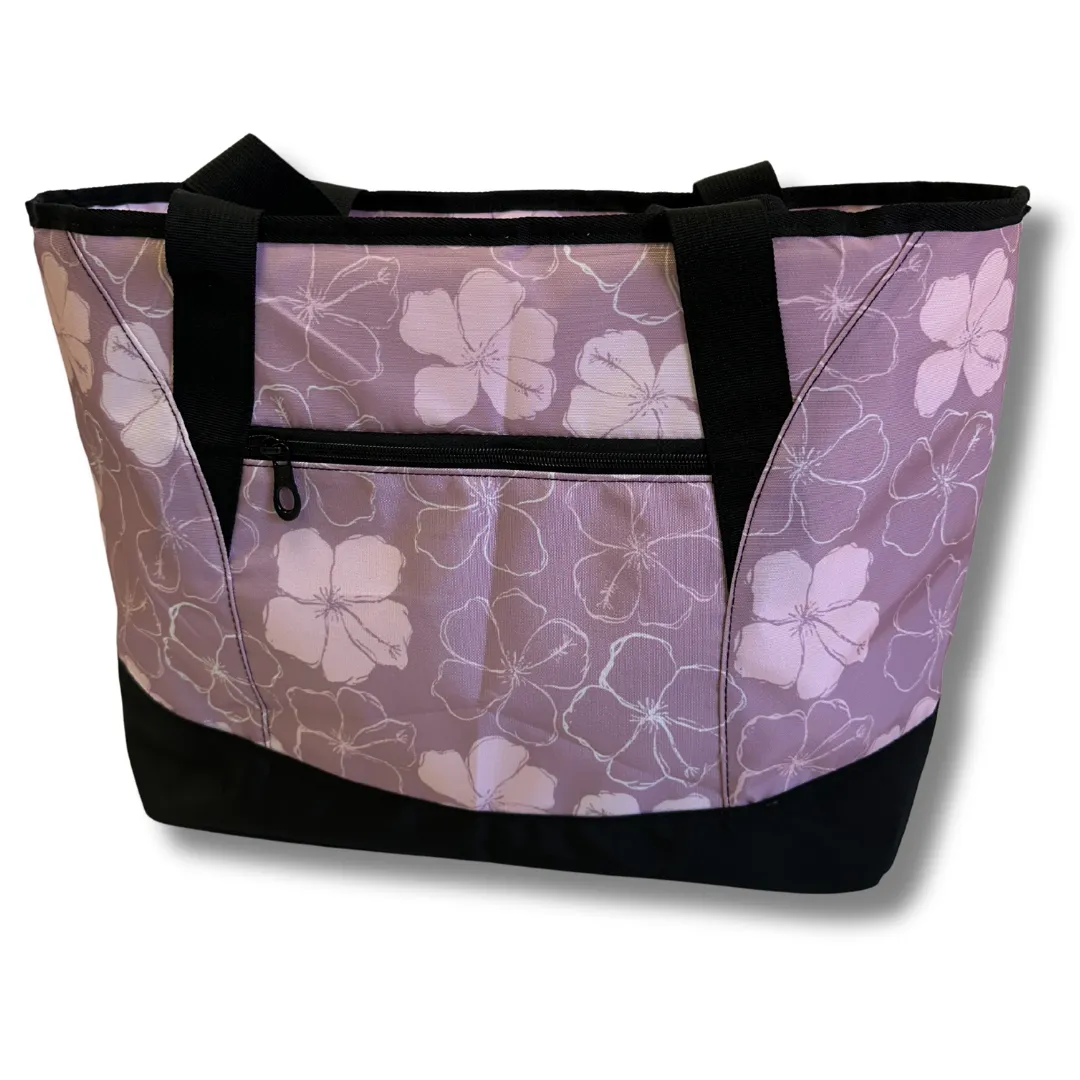 Kokio Hibiscus Shopping Cooler Tote Bag