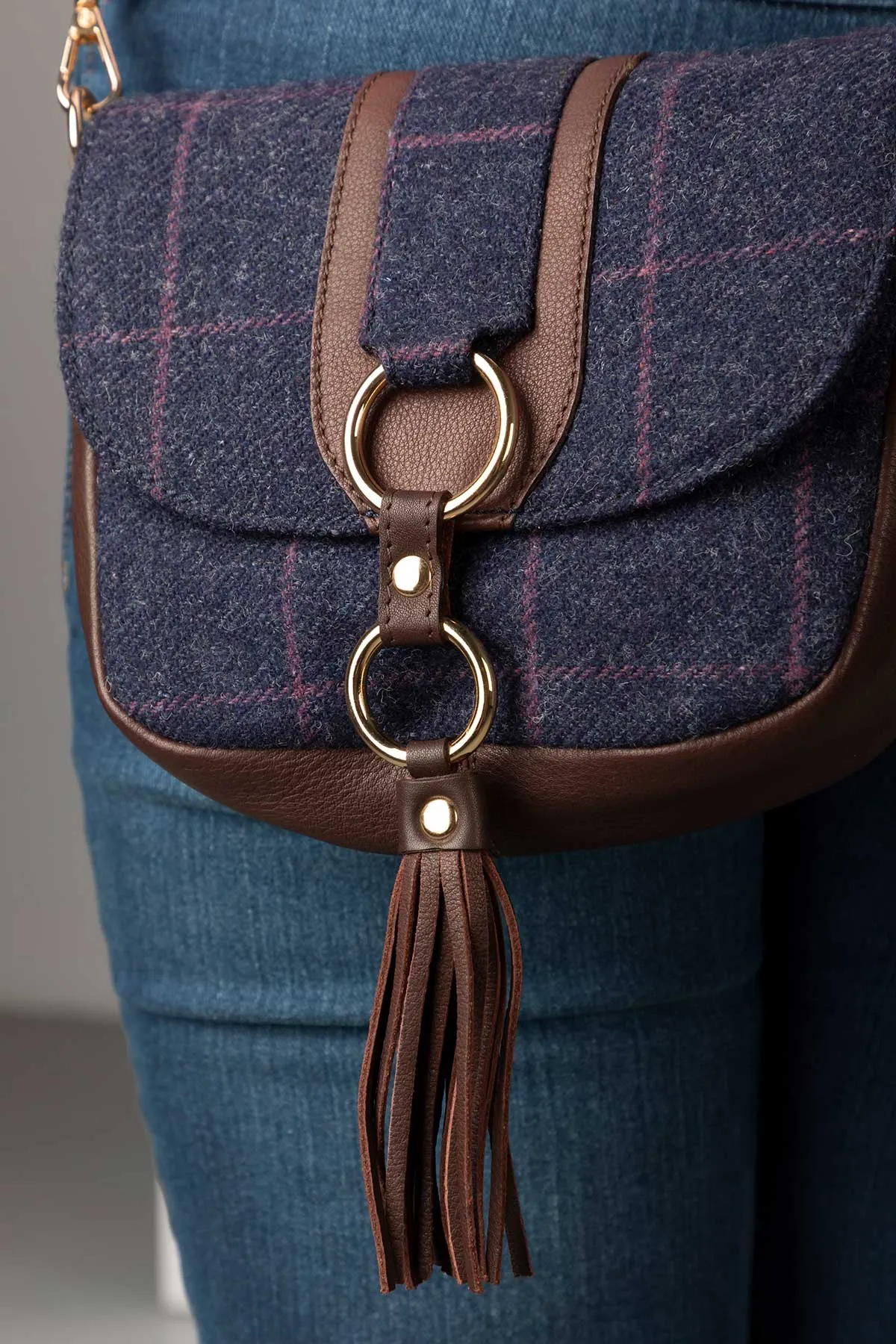 Ladies Tweed Cross Body Bag - Helmsley