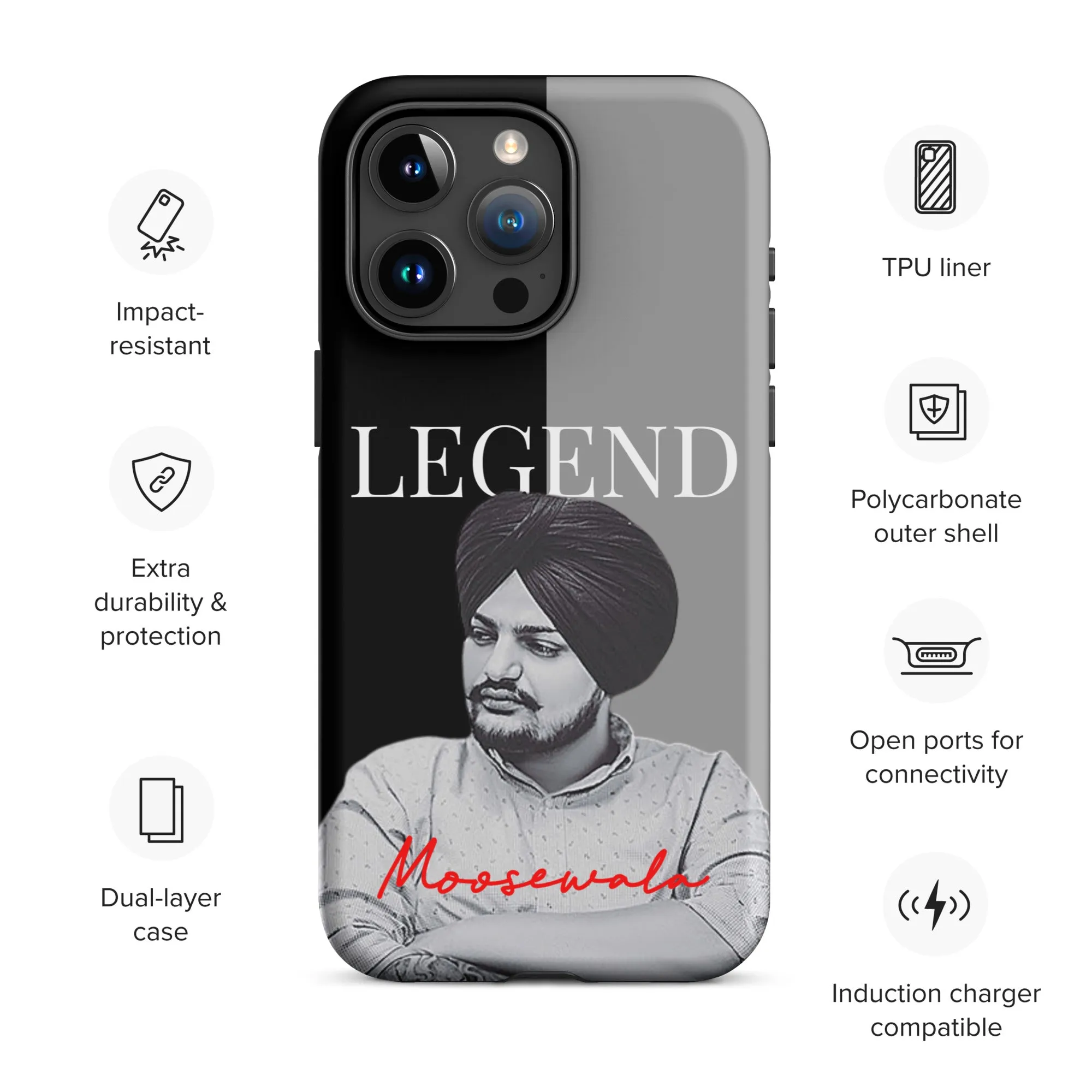 Legend Moosewala Premium iPhone Case