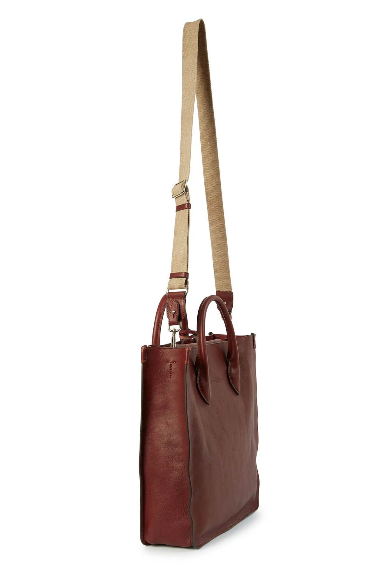 LORELLA ROSSA HANDBAG IN ITALIAN LEATHER CRIMSON RED