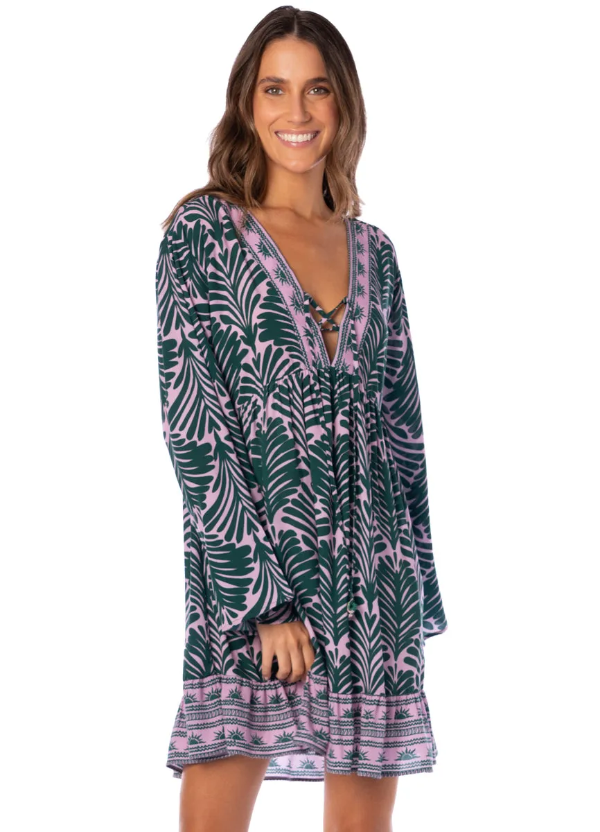 Maaji Logan Tunic with Anthemion Floral Pattern