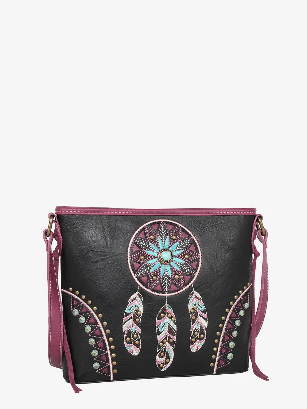 Montana West Cut-out Embroidered Floral Concealed Carry Crossbody