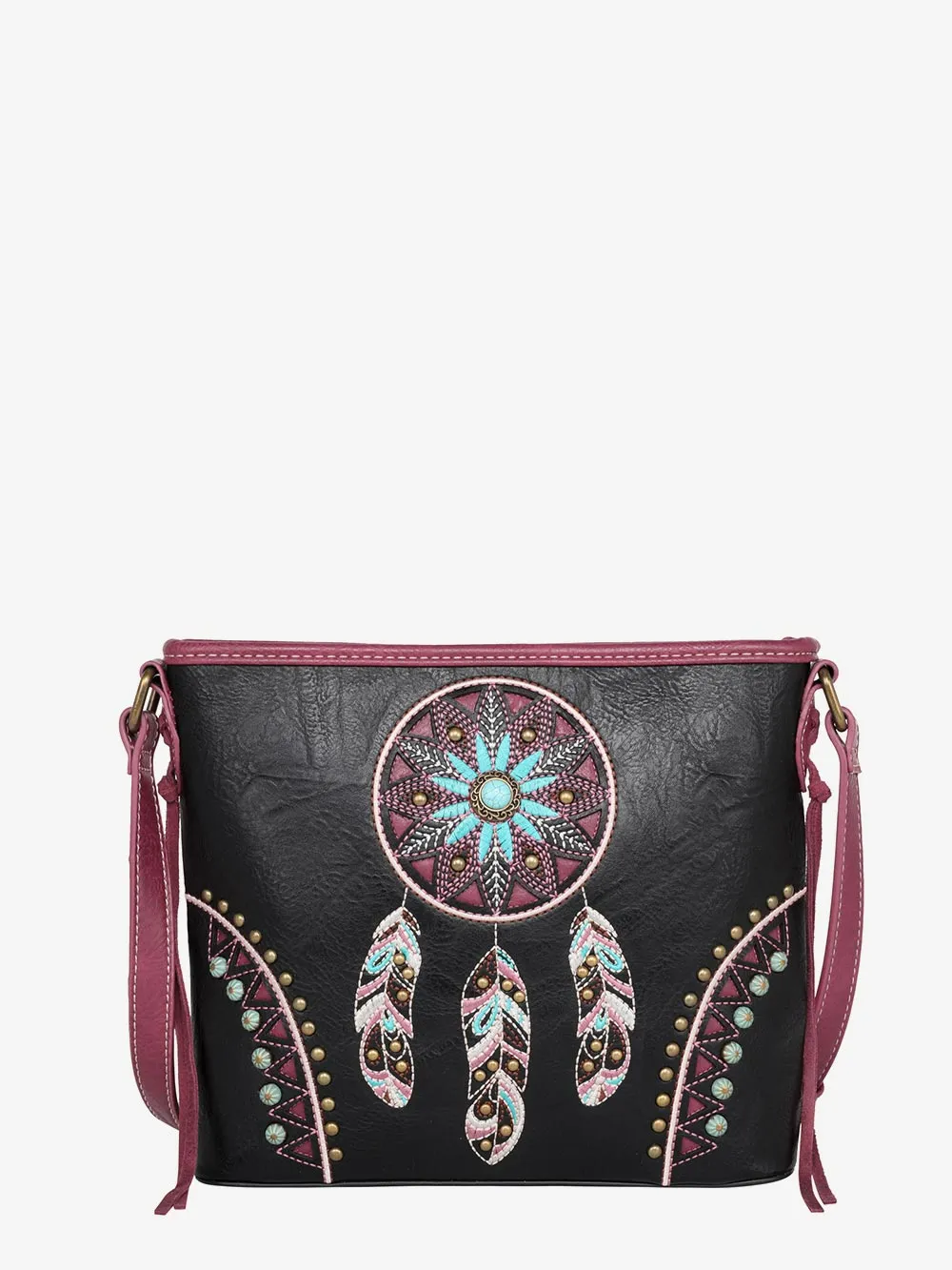 Montana West Cut-out Embroidered Floral Concealed Carry Crossbody