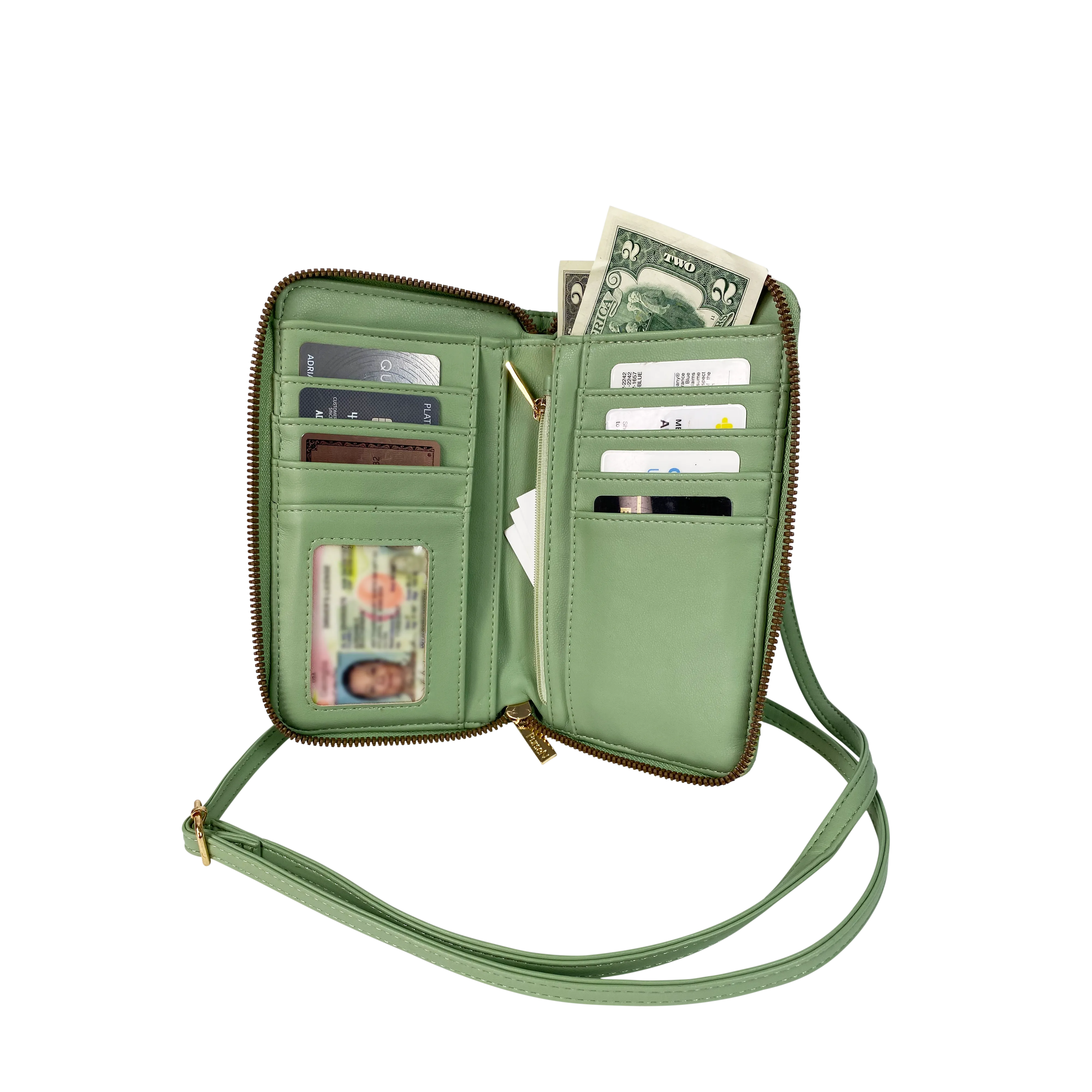 Mr Phone Crossbody- Sage