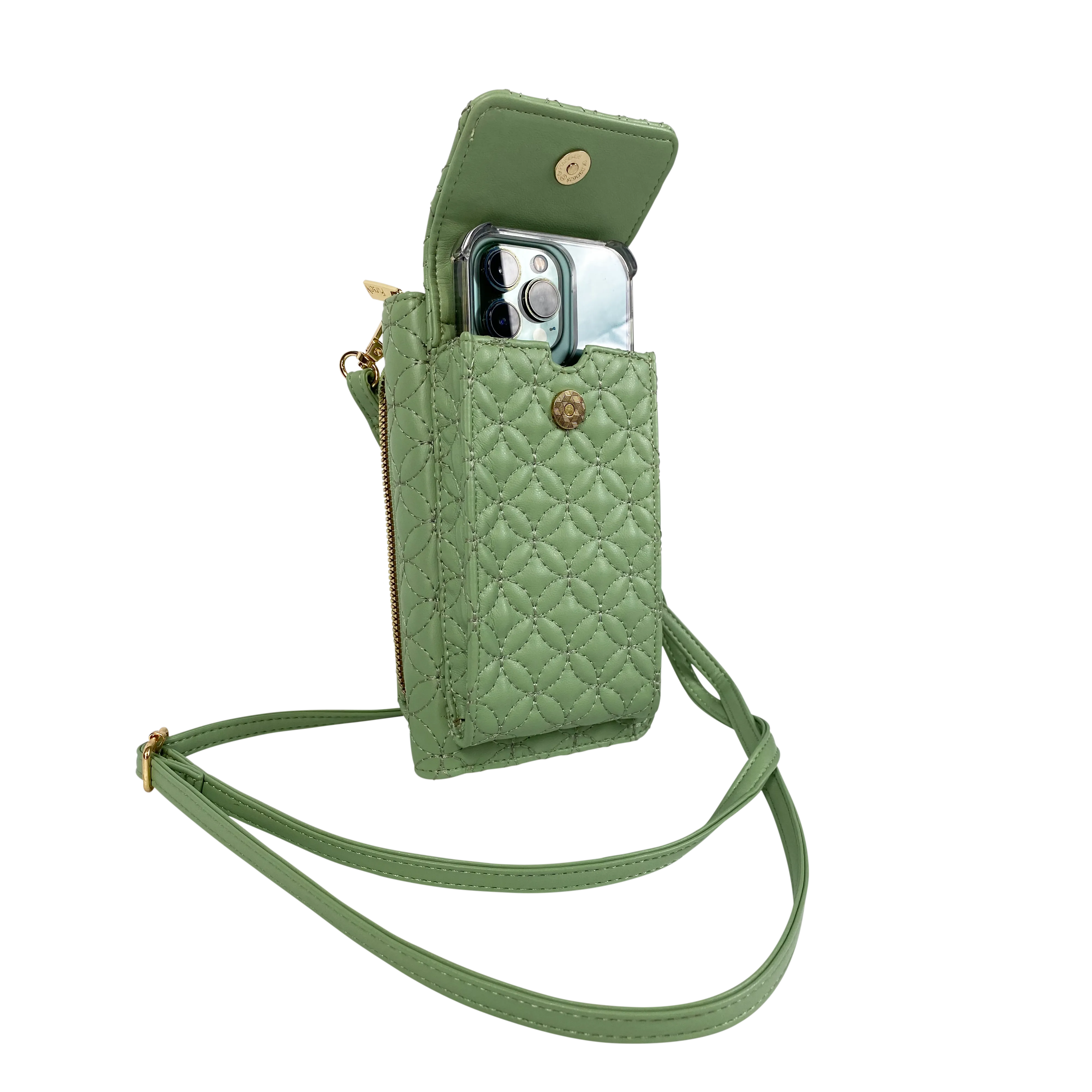 Mr Phone Crossbody- Sage