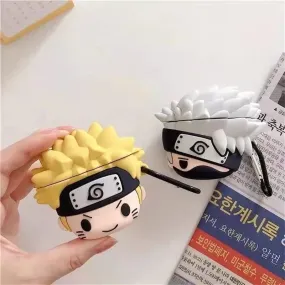 Naruto Japan Anime 3D Cartoon Bluetooth-compatible Earphone Set Silicone PC Hard case Earphone Case for AirPods 1 2 3 Pro Cover