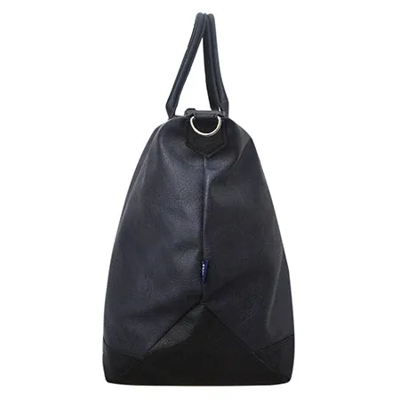 Navy NGIL Large Faux Leather Weekender Bag