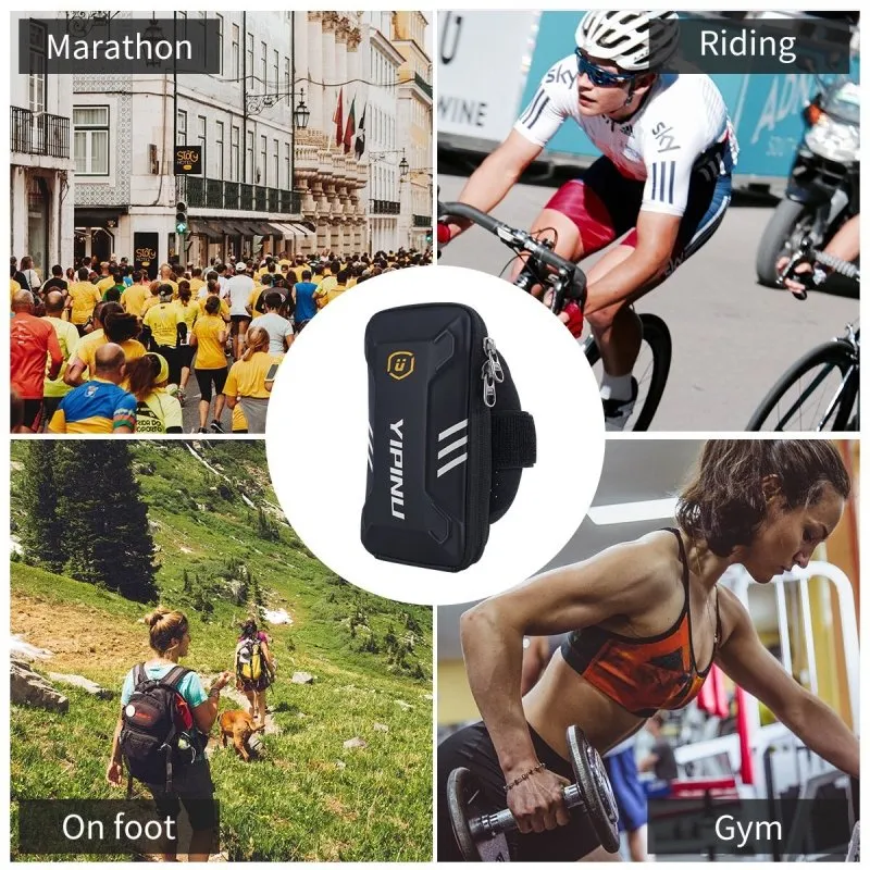 Outdoor Sports Running Bag Armbands Case Unisex On Hand Zipper Cell Phone Card Wallet Bag Pouch Running Bags Fitness Accessories