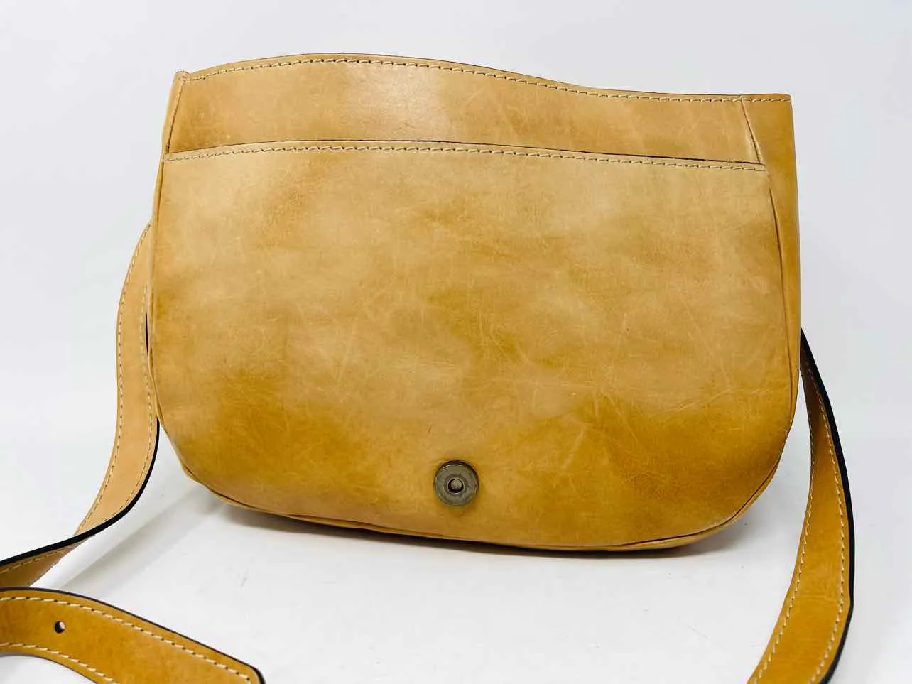 Patricia Nash Size Tan Buckles Leather Designer Crossbody Purse