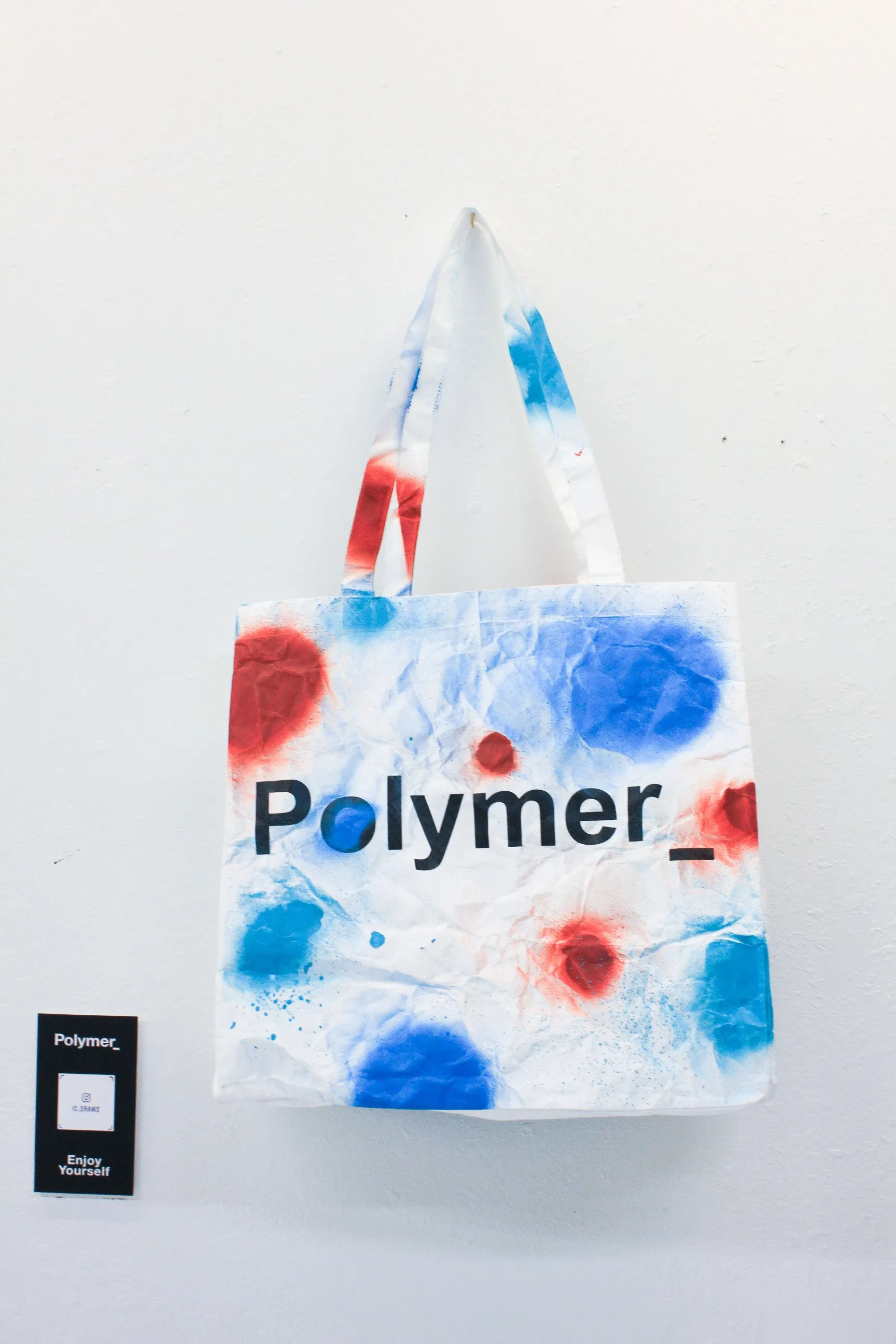 Polymer_ Enjoy Yourself Art Tote by Ignacio Villanueva