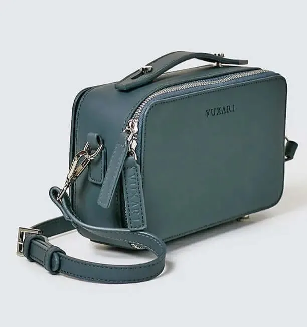 Recycled Vegan Handbag - City case teal