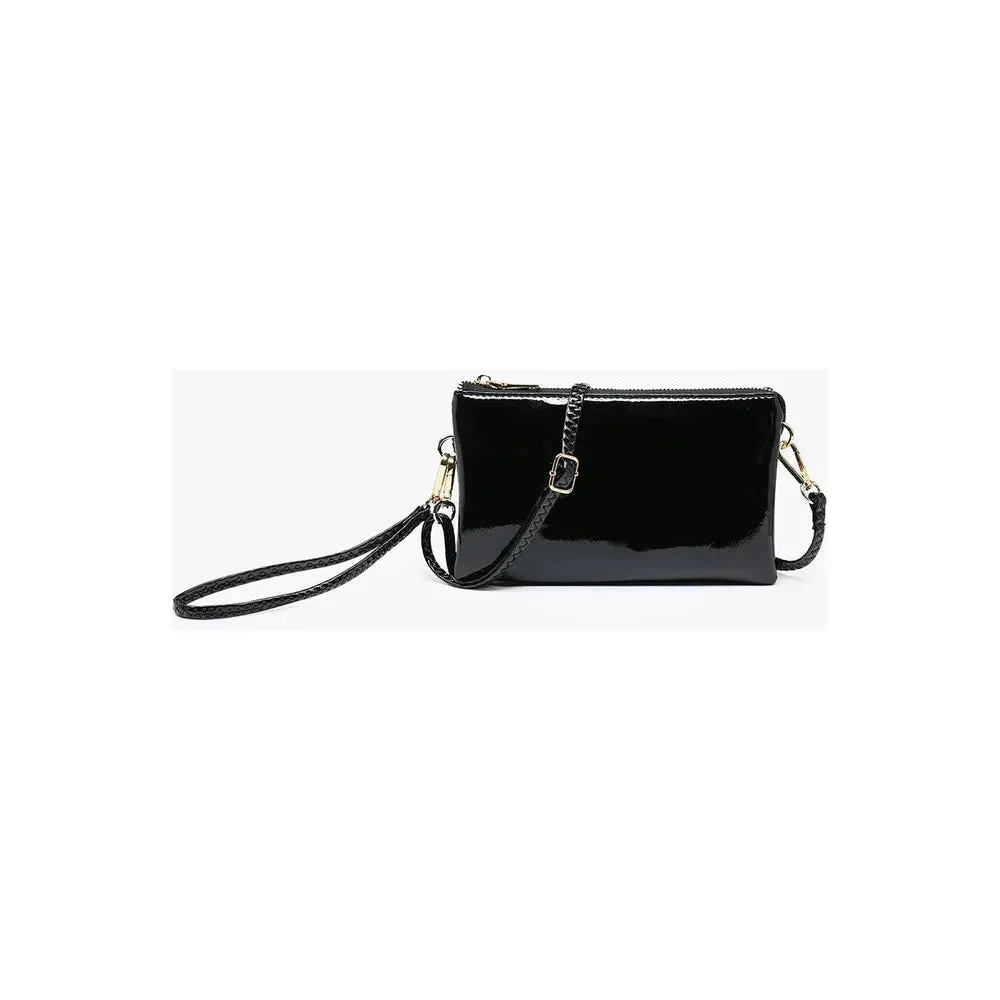 Riley Crossbody Bag - Black Gloss