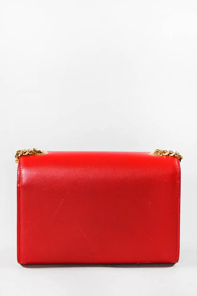 Saint Laurent Red Leather Kate Crossbody w/ Tassel