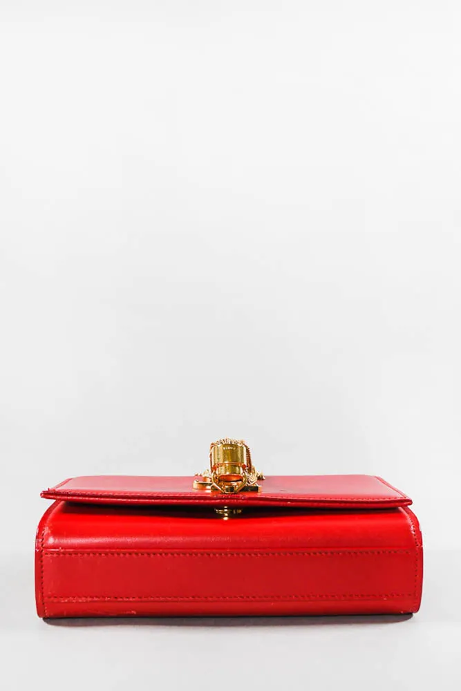 Saint Laurent Red Leather Kate Crossbody w/ Tassel