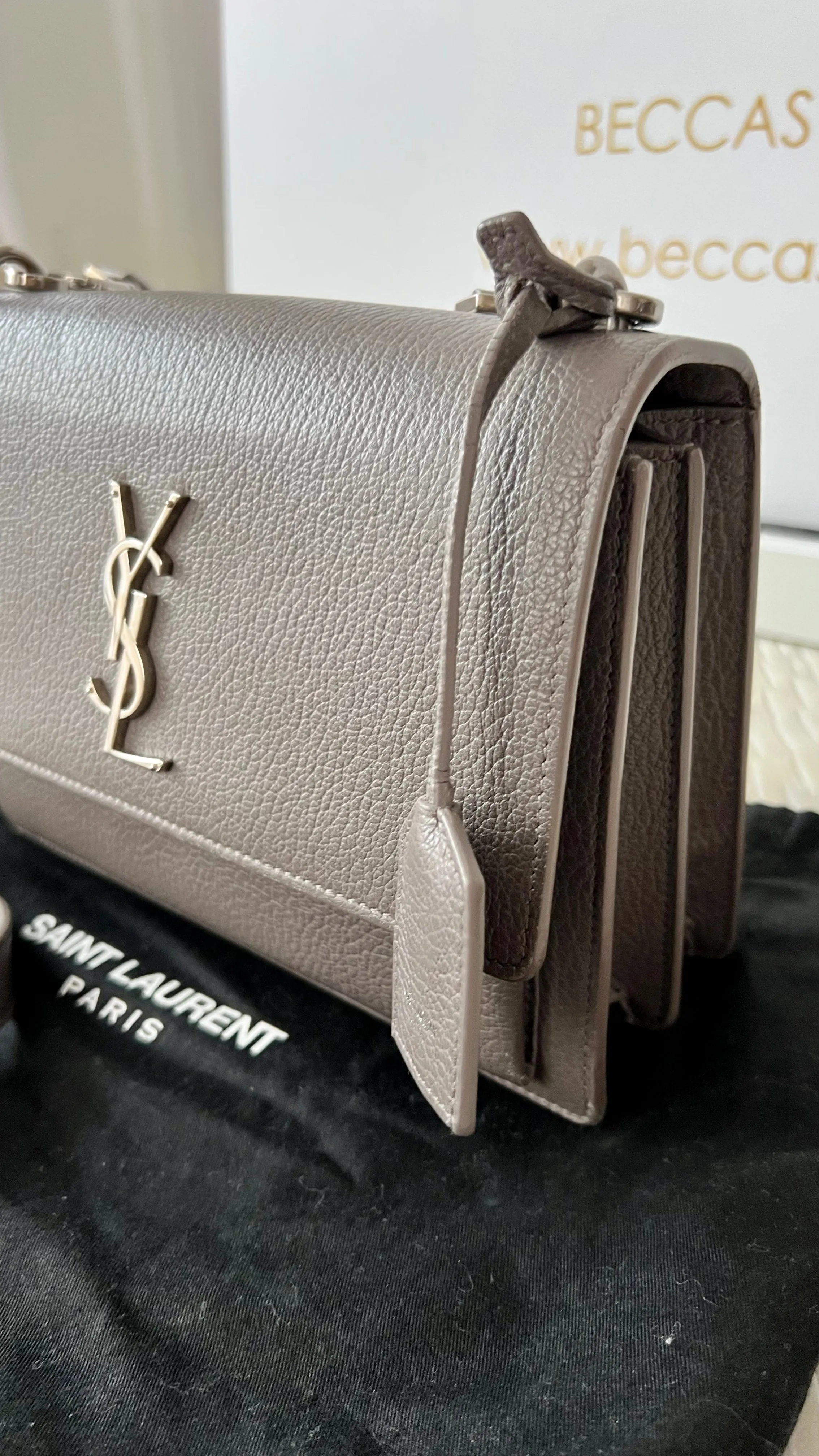 Saint Laurent Sunset Leather Crossbody Bag