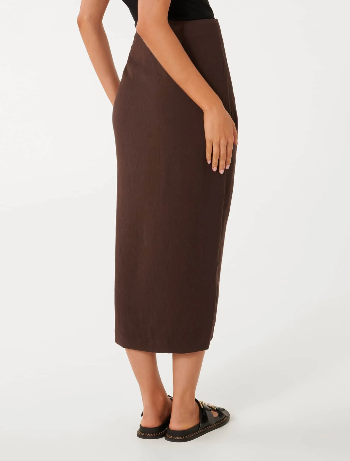 Sarah Crinkle Sarong Midi Skirt