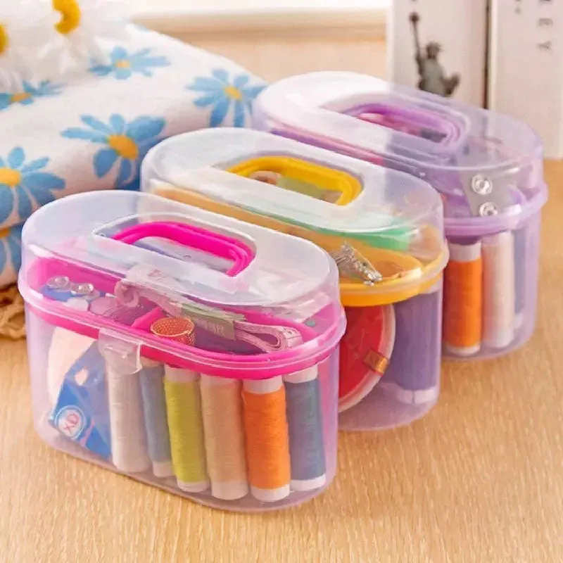 Sewing Kit Tool Box Portable Handy Home Travel Thread Needle Set