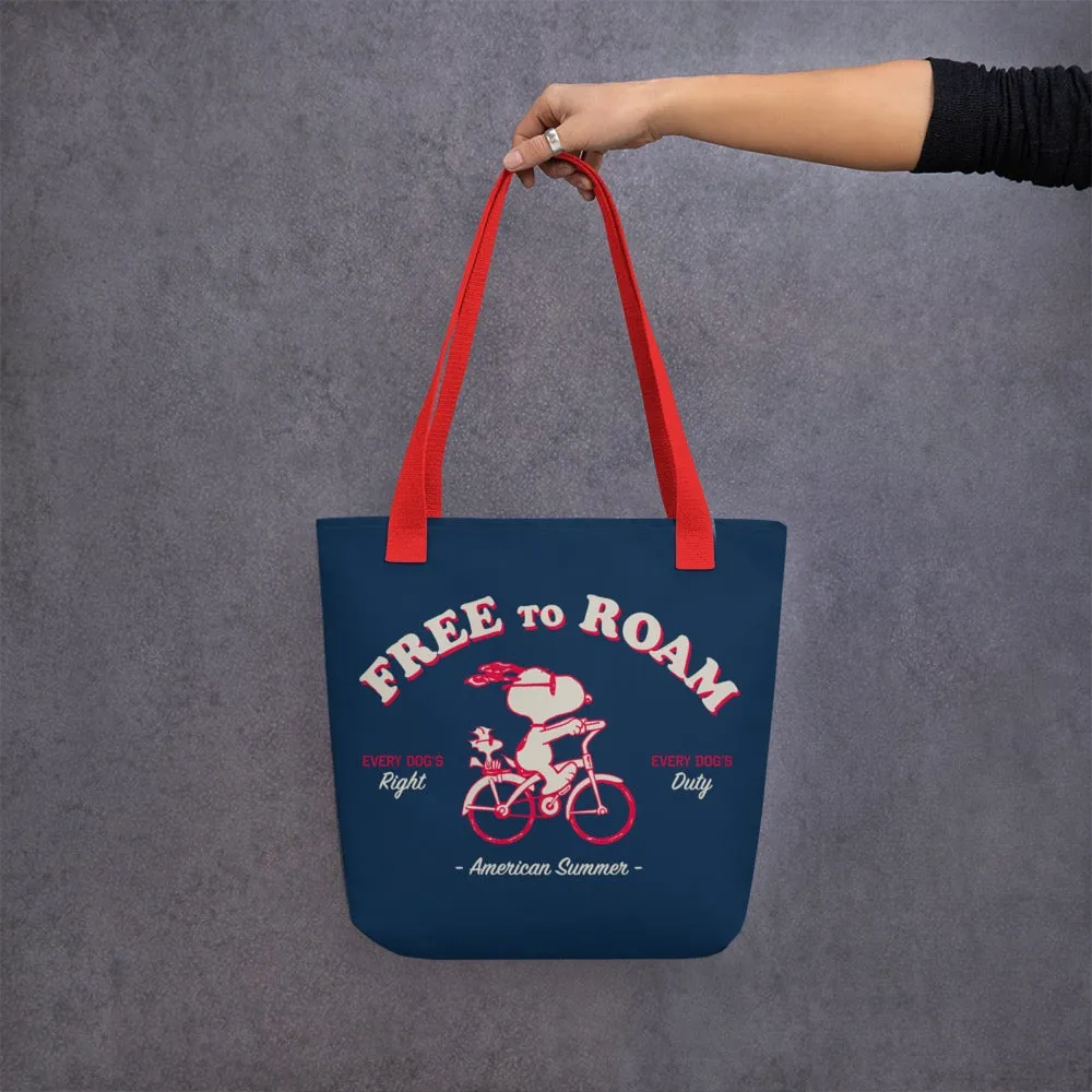 Snoopy Free to Roam Tote Bag