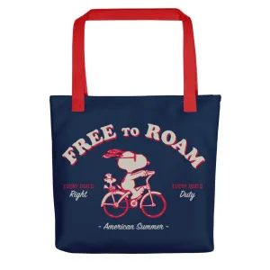 Snoopy Free to Roam Tote Bag