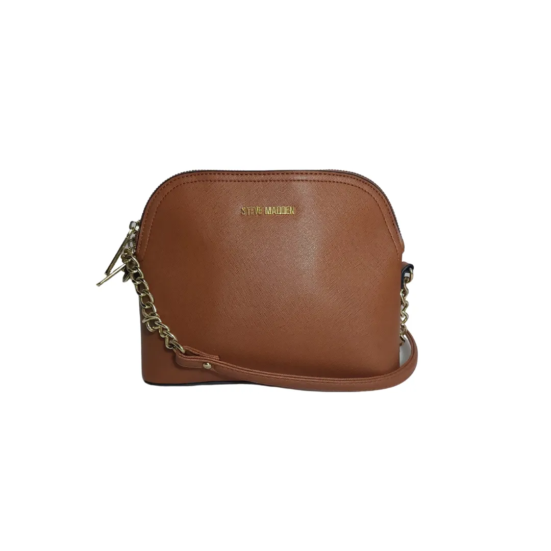 Steve Madden Brown Leatherette Crossbody Bag | Gently Used |