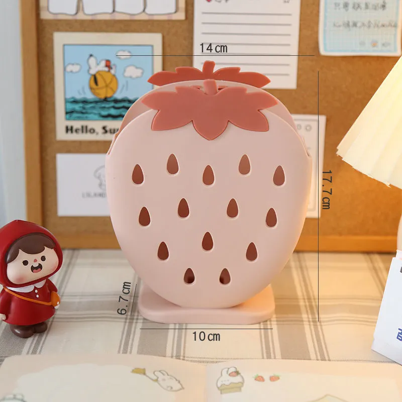 Strawberry Desktop Organizer Storage Bucket MK18667