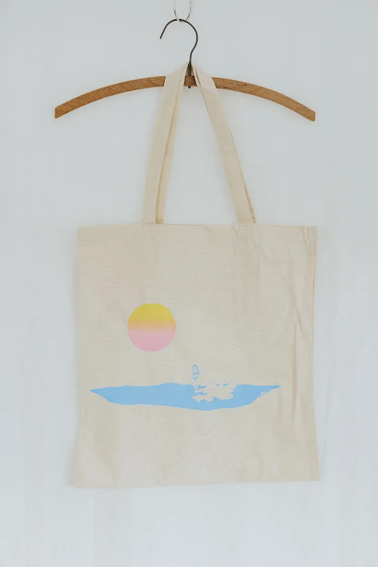 Sunset Surfer Tote Bag