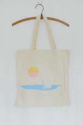 Sunset Surfer Tote Bag