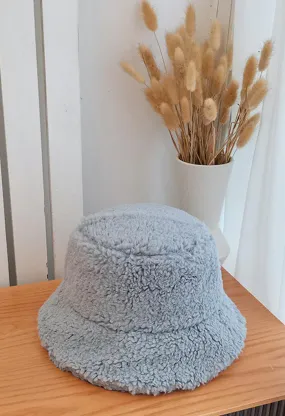 Teddy Bucket Hat-Grey