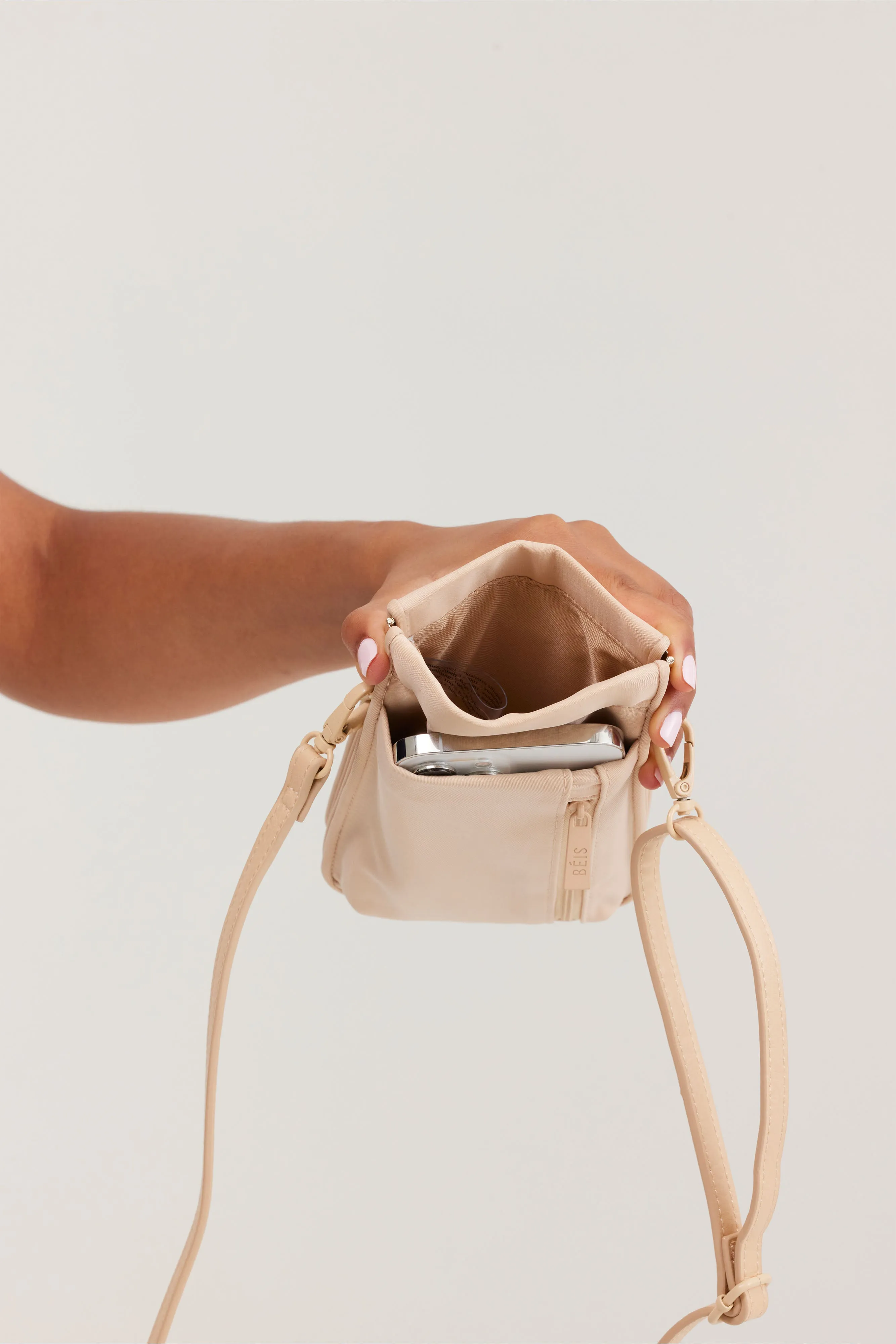 The ID Crossbody Bag in Beige