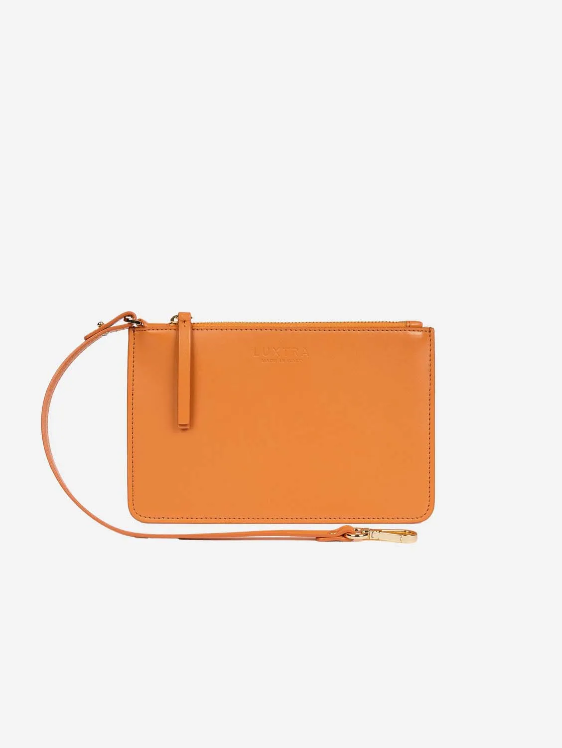 The Junko Apple Leather Vegan Pouch |  Pumpkin