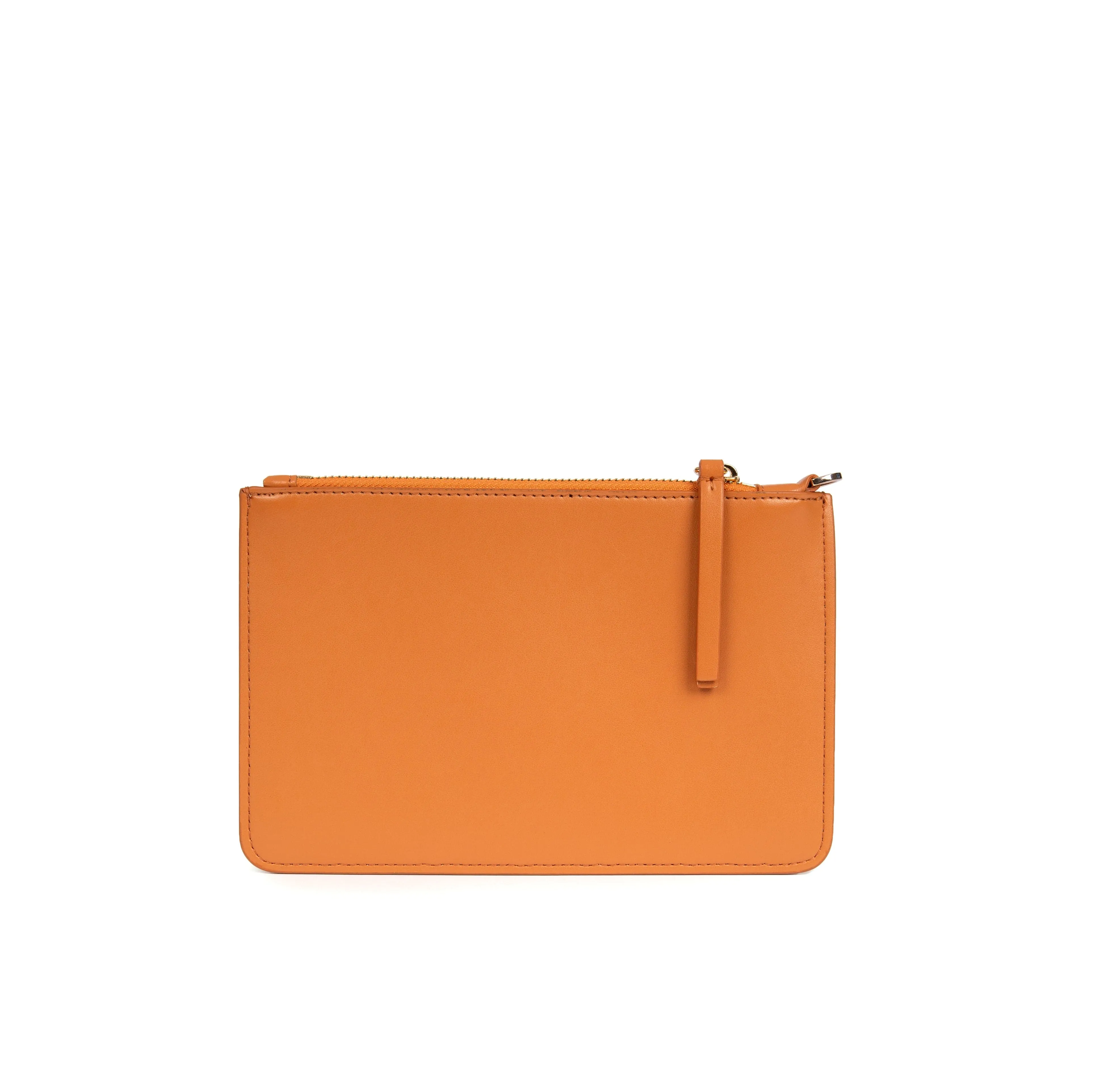 The Junko Apple Leather Vegan Pouch |  Pumpkin