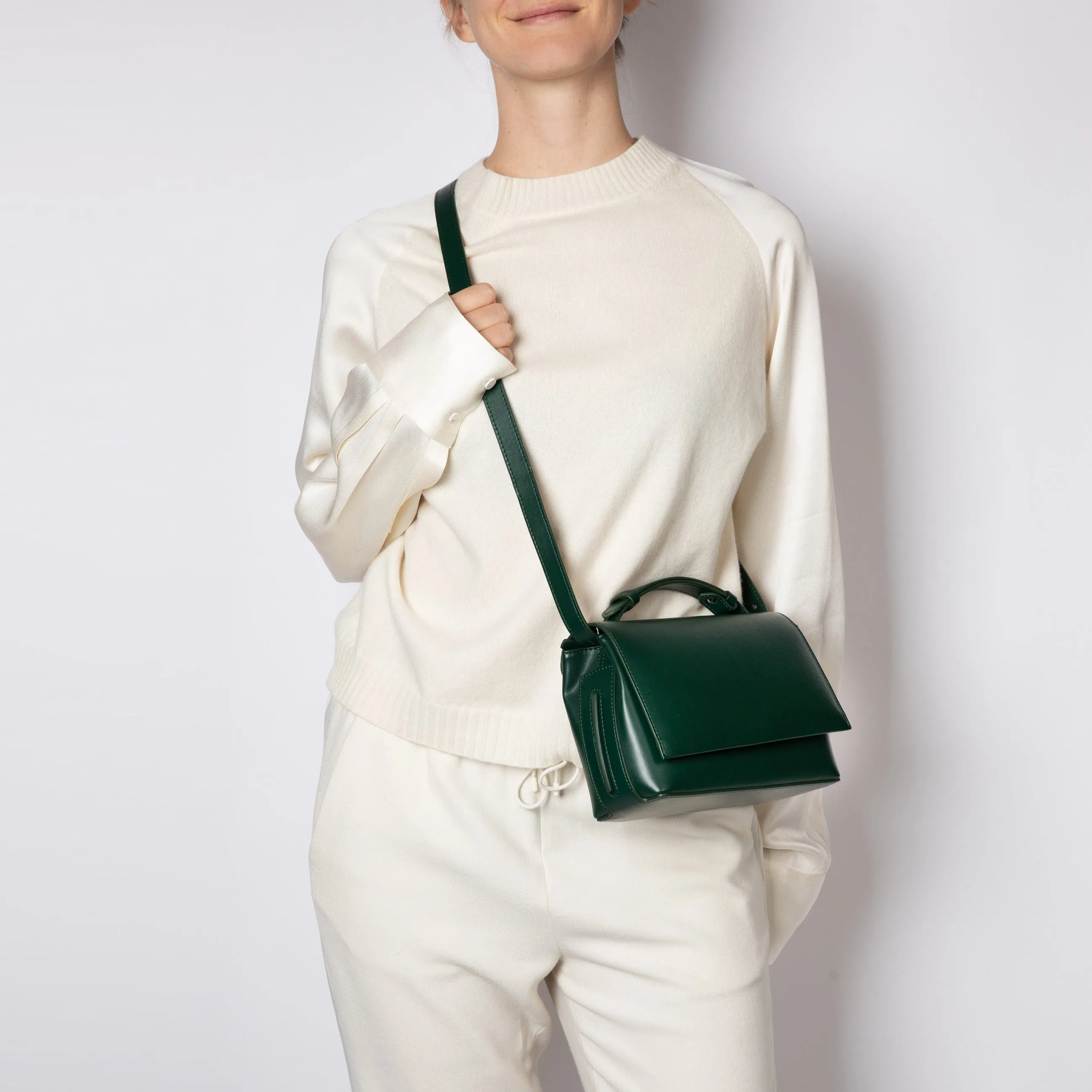 The Zanele Apple Leather Vegan Crossbody Bag | Ivy