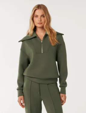 Tiana Loungewear Zip Front Sweatshirt