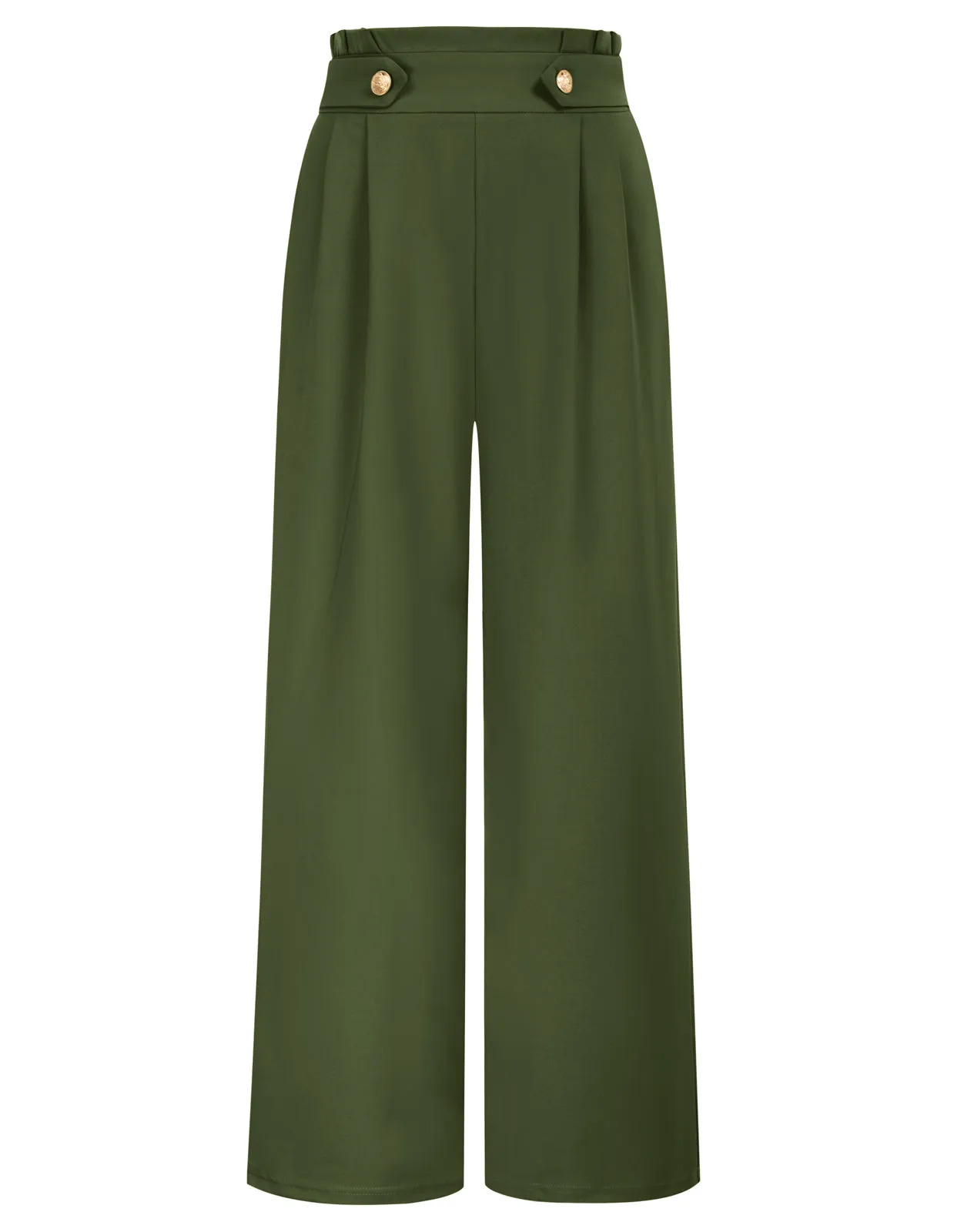 Wide Leg Pants High Waisted Paper Bag Business Casual Pants