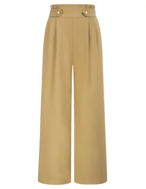 Wide Leg Pants High Waisted Paper Bag Business Casual Pants